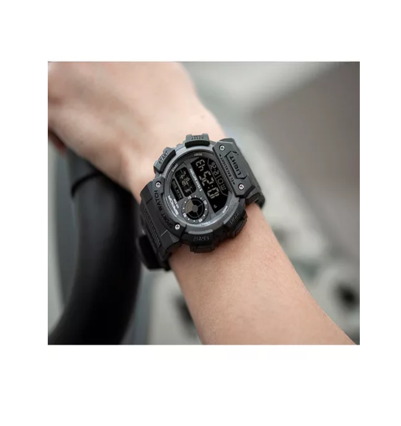 Foto 4 pulgar | Reloj de Pulsera Digital Belug Negro Impermeable para Hombre