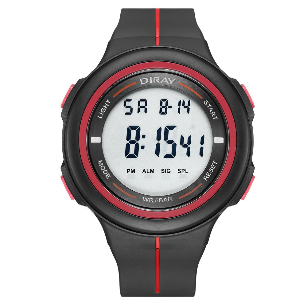 Reloj Infantil Diray Para Caballero Dr2150g3 Rojo