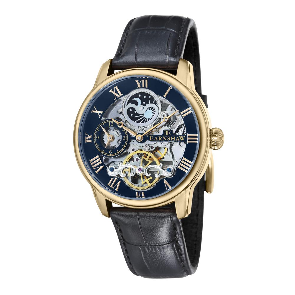 Reloj Earnshaw Longitude Caviar Black para Hombre