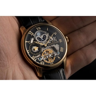 Foto 2 | Reloj Earnshaw Longitude Caviar Black para Hombre