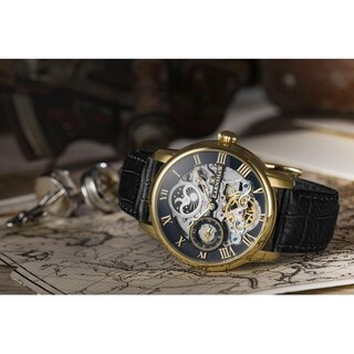 Foto 3 | Reloj Earnshaw Longitude Caviar Black para Hombre