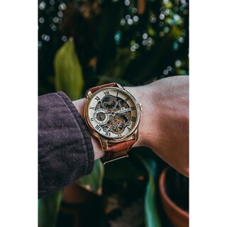 Foto 3 | Reloj de Pulsera Earnshaw Longitude Golden Champagne para Hombre