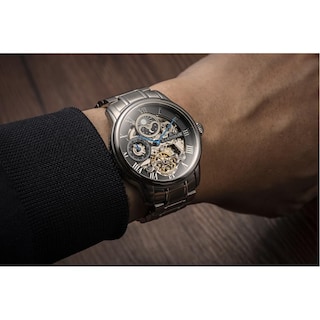 Foto 2 | Reloj de Pulsera Earnshaw Longitude Steeled Black para Hombre