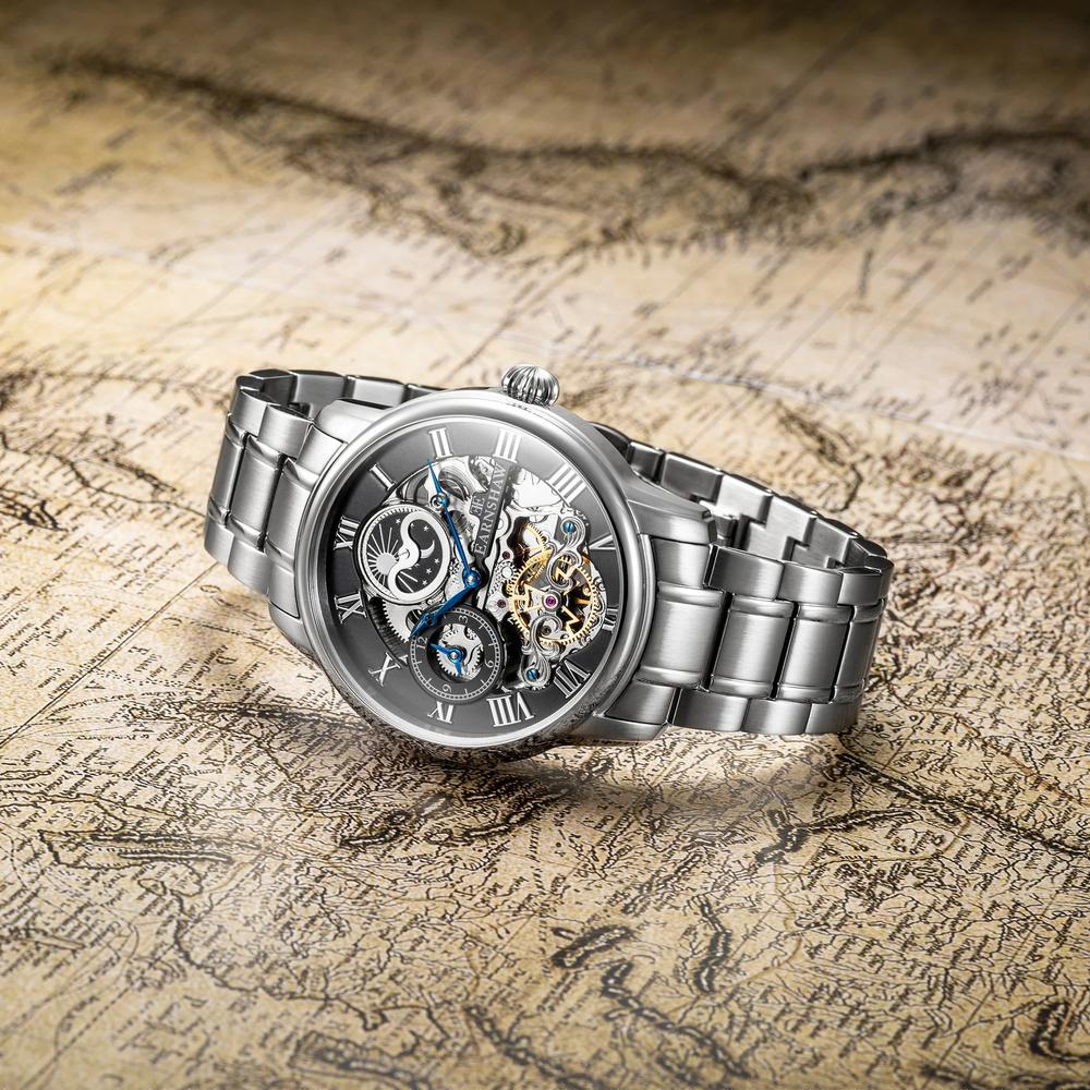 Foto 4 pulgar | Reloj de Pulsera Earnshaw Longitude Steeled Black para Hombre