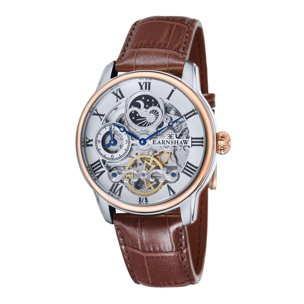 Reloj de Pulsera Earnshaw Longitude Fine Brown para Hombre