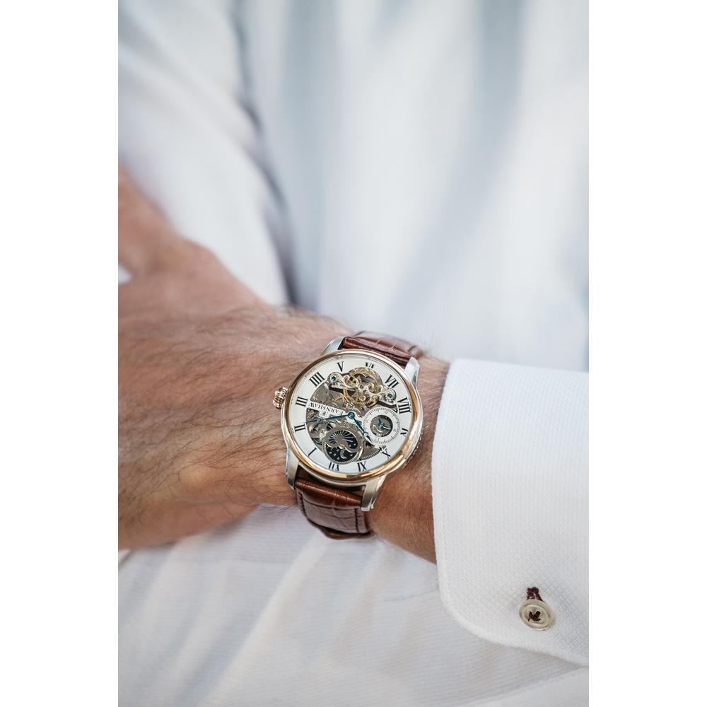 Foto 7 pulgar | Reloj de Pulsera Earnshaw Longitude Fine Brown para Hombre