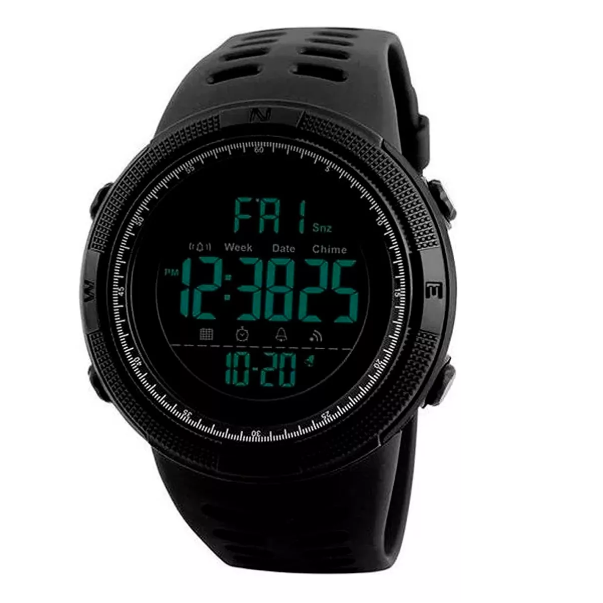 Reloj Hombre Deportivo Digital Resistente Al Agua Eo Safe Imports Esi-12967 Negro