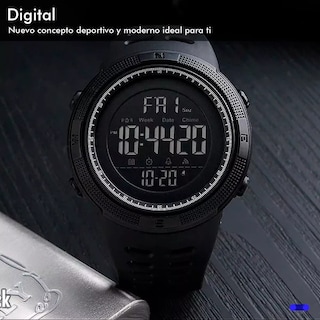 Foto 2 | Reloj Hombre Deportivo Digital Resistente Al Agua Eo Safe Imports Esi-12967 Negro