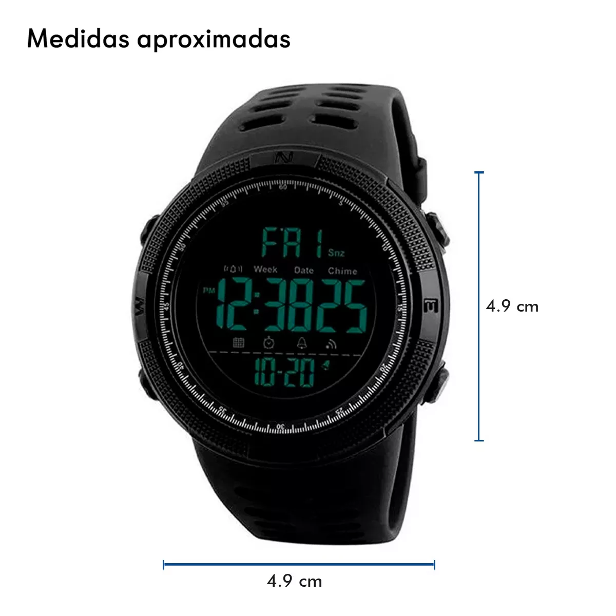 Foto 4 pulgar | Reloj Hombre Deportivo Digital Resistente Al Agua Eo Safe Imports Esi-12967 Negro