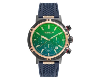 Foto 1 | Reloj Quantum Hombre Correa Silicón Azul Hng956.899