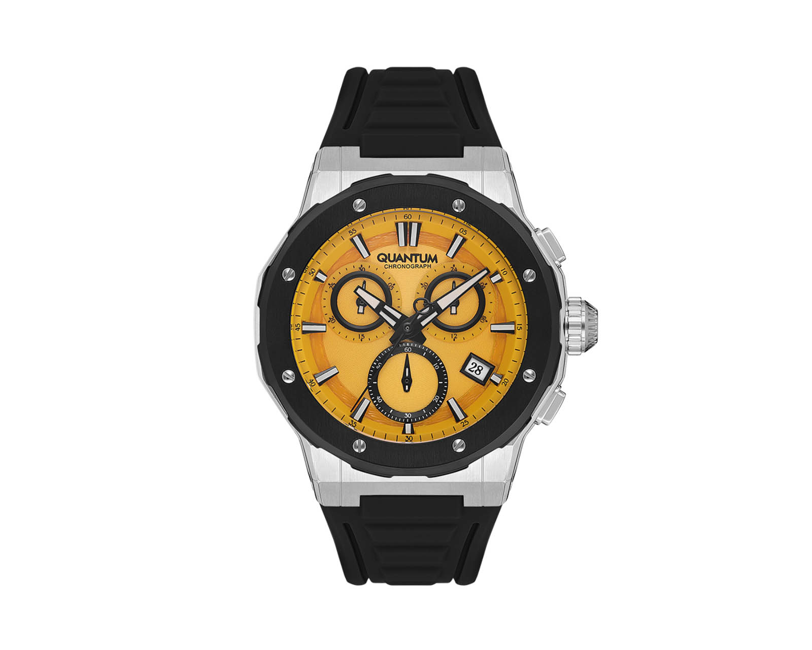 Reloj Quantum Hombre Correa Silicón Negro Hng1082.311