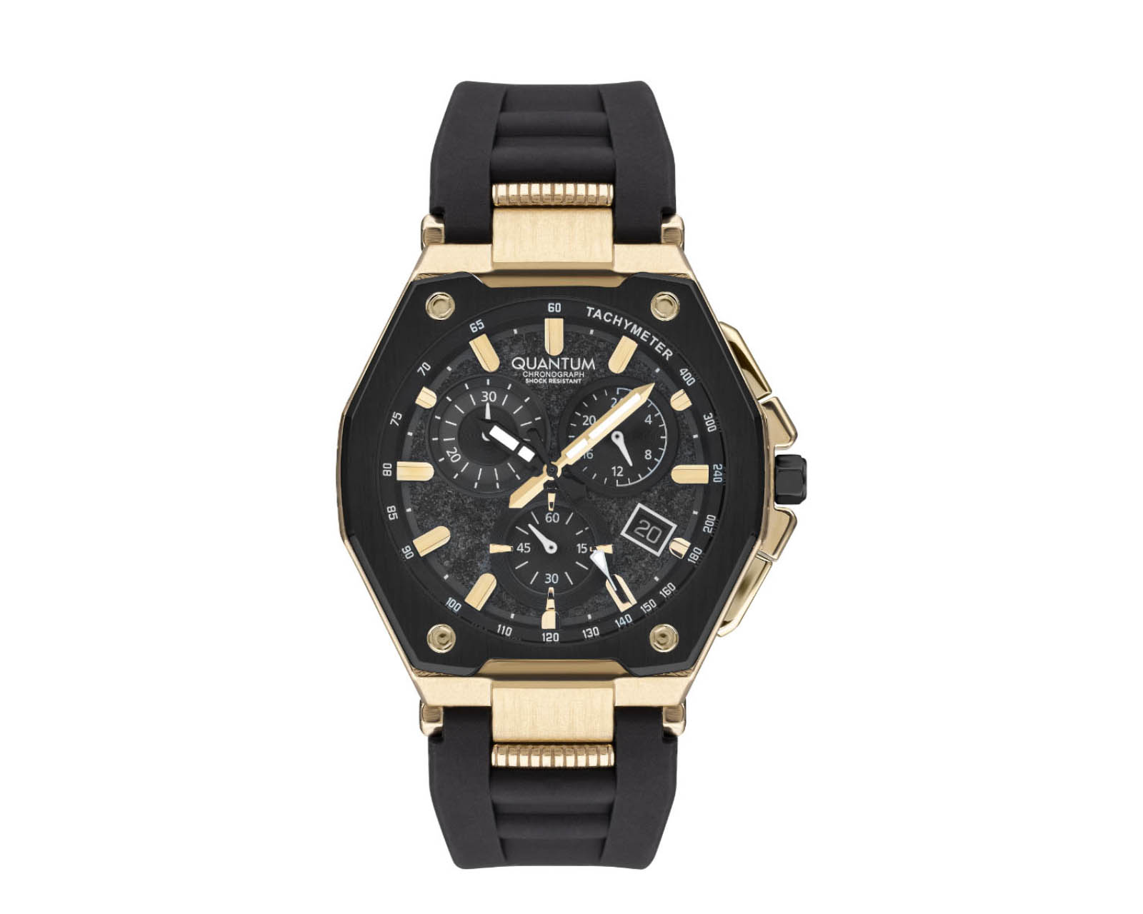 Reloj Quantum Hombre Correa Silicón Negro Pwg1005.151