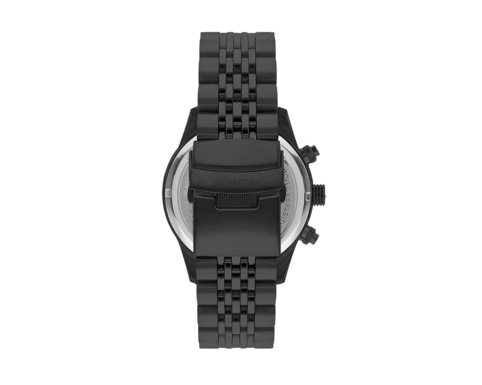 Foto 2 | Reloj Quantum Hombre Extensible Acero Inox Negro Adg1016.690