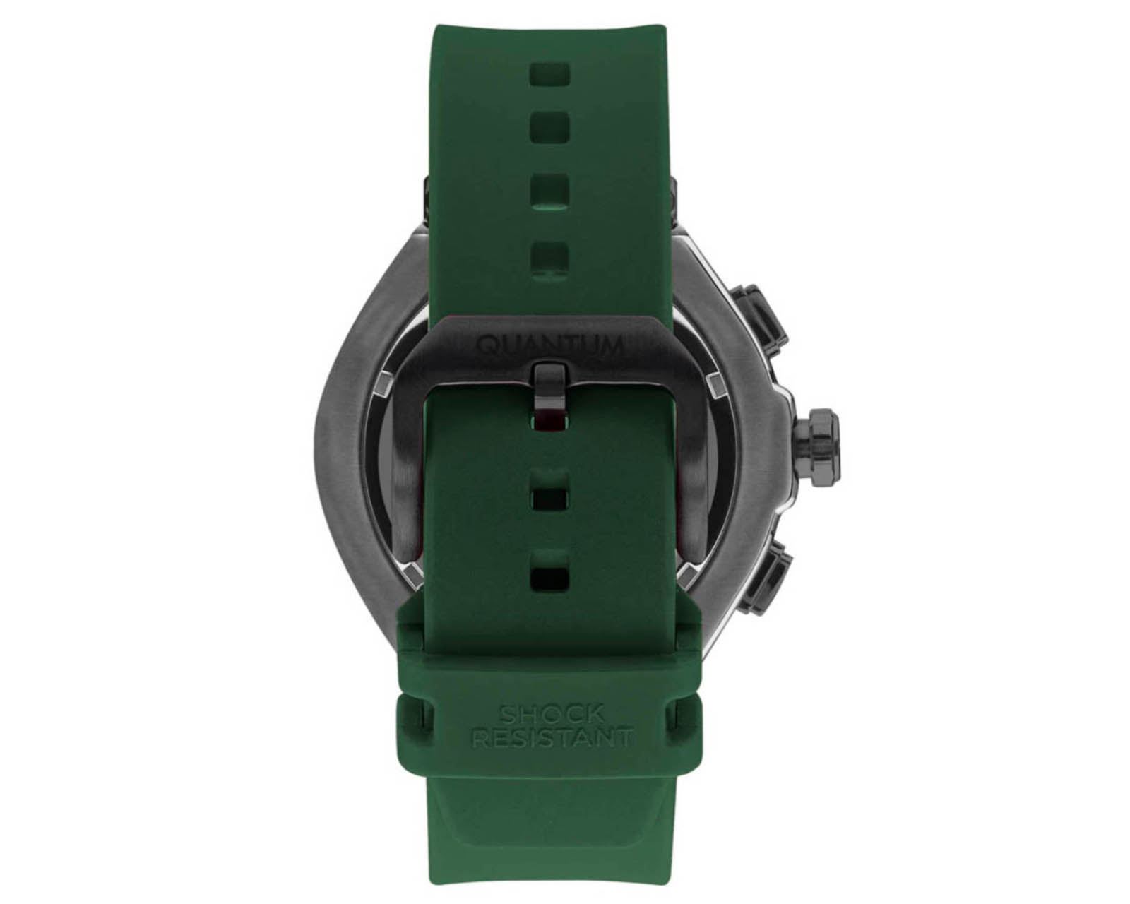 Foto 3 pulgar | Reloj Quantum Hombre Correa Silicón Verde Hng1010.656