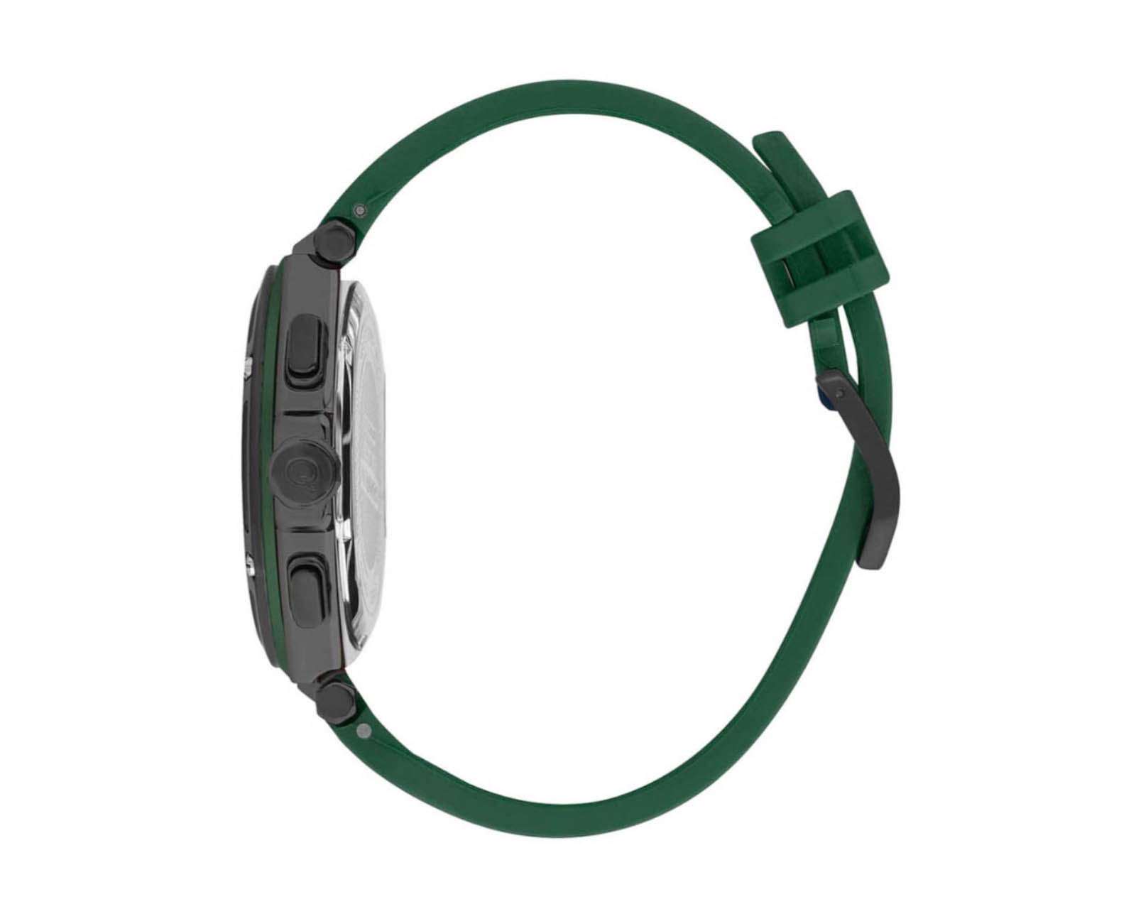 Foto 4 pulgar | Reloj Quantum Hombre Correa Silicón Verde Hng1010.656