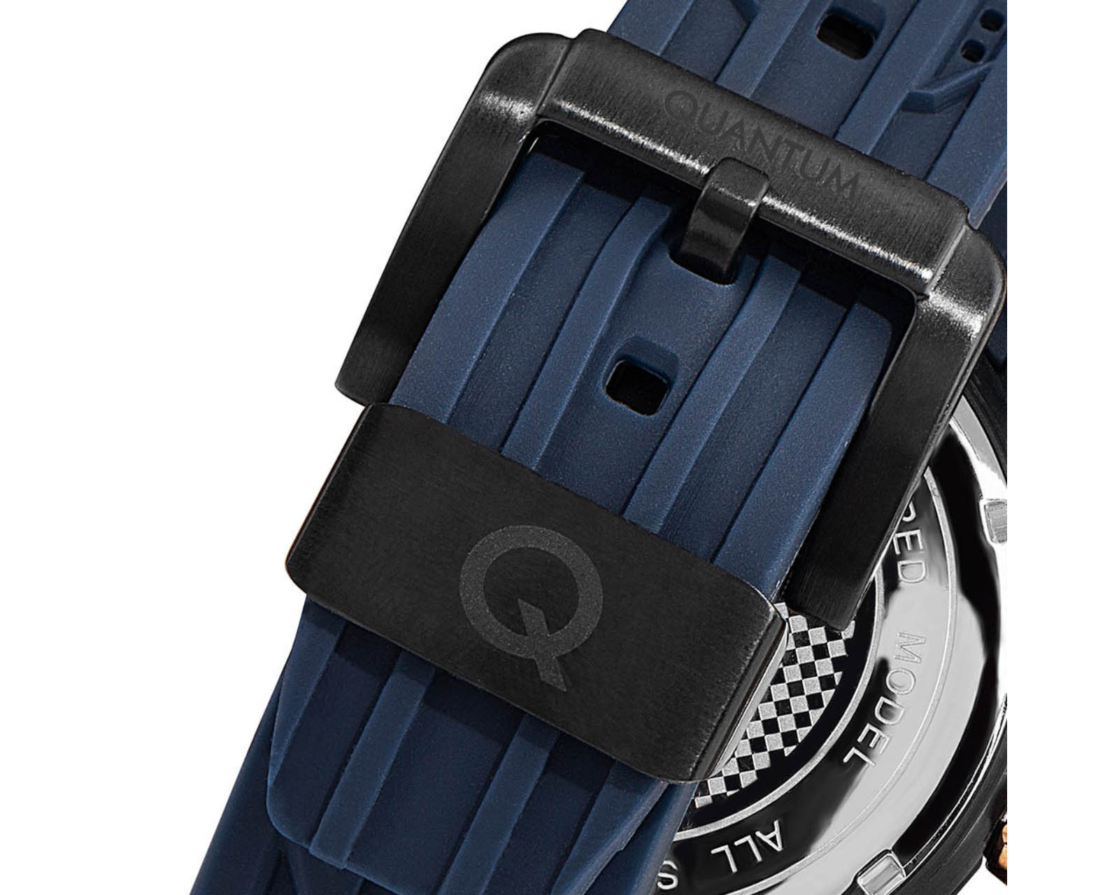 Foto 2 | Reloj Quantum Hombre Correa Silicón Azul Hng893.069