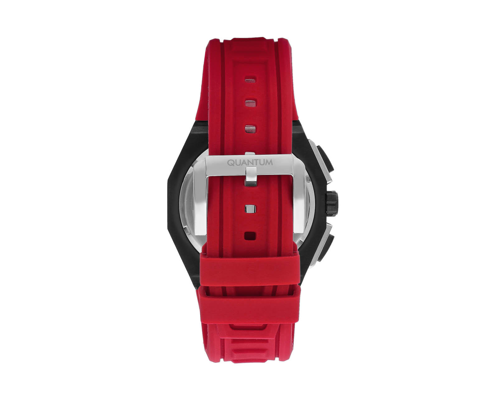 Foto 2 | Reloj Quantum Hombre Correa Silicón Rojo Pwg1078.658