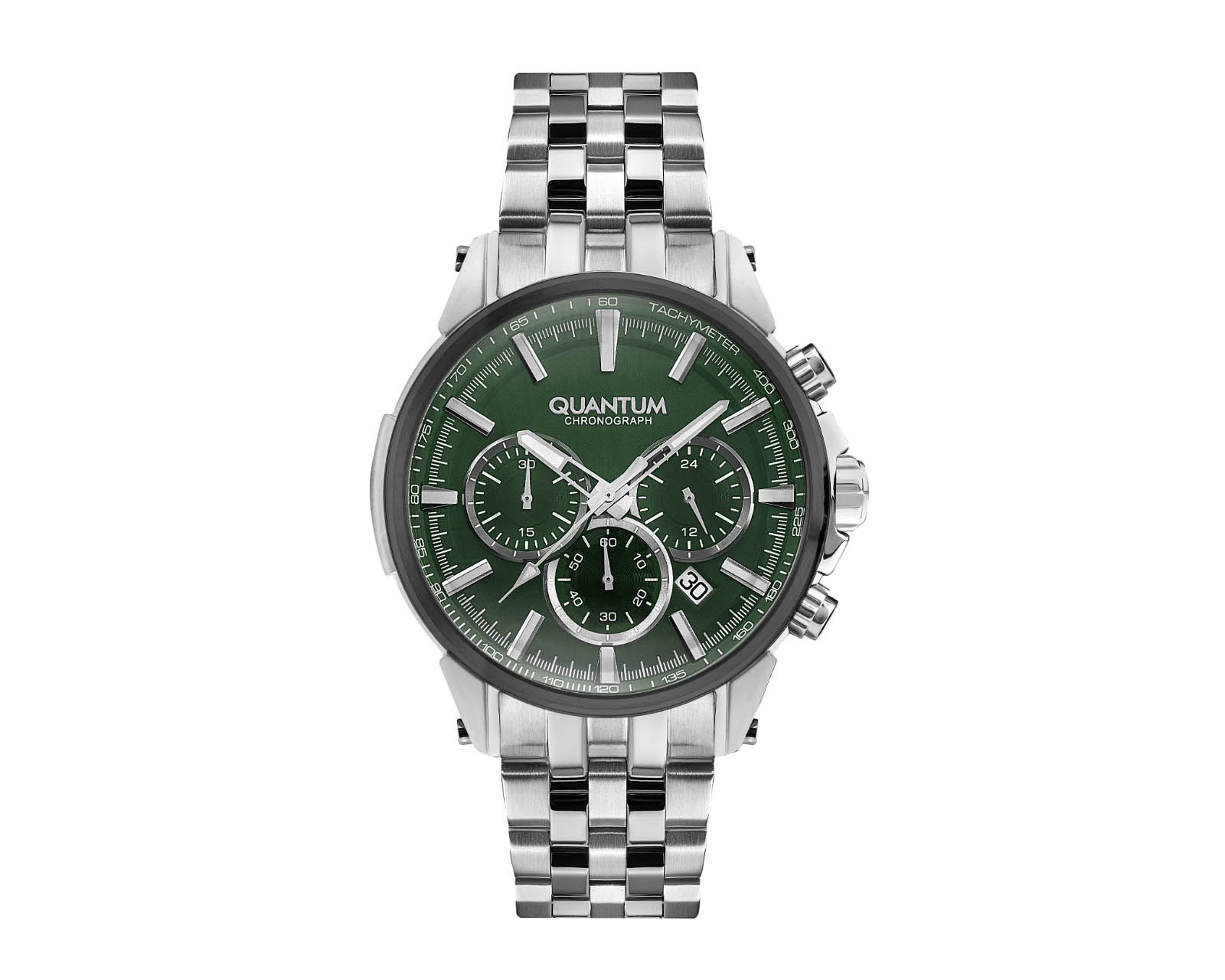 Reloj Quantum Hombre Extensible Acero Plateado Pwg882.370