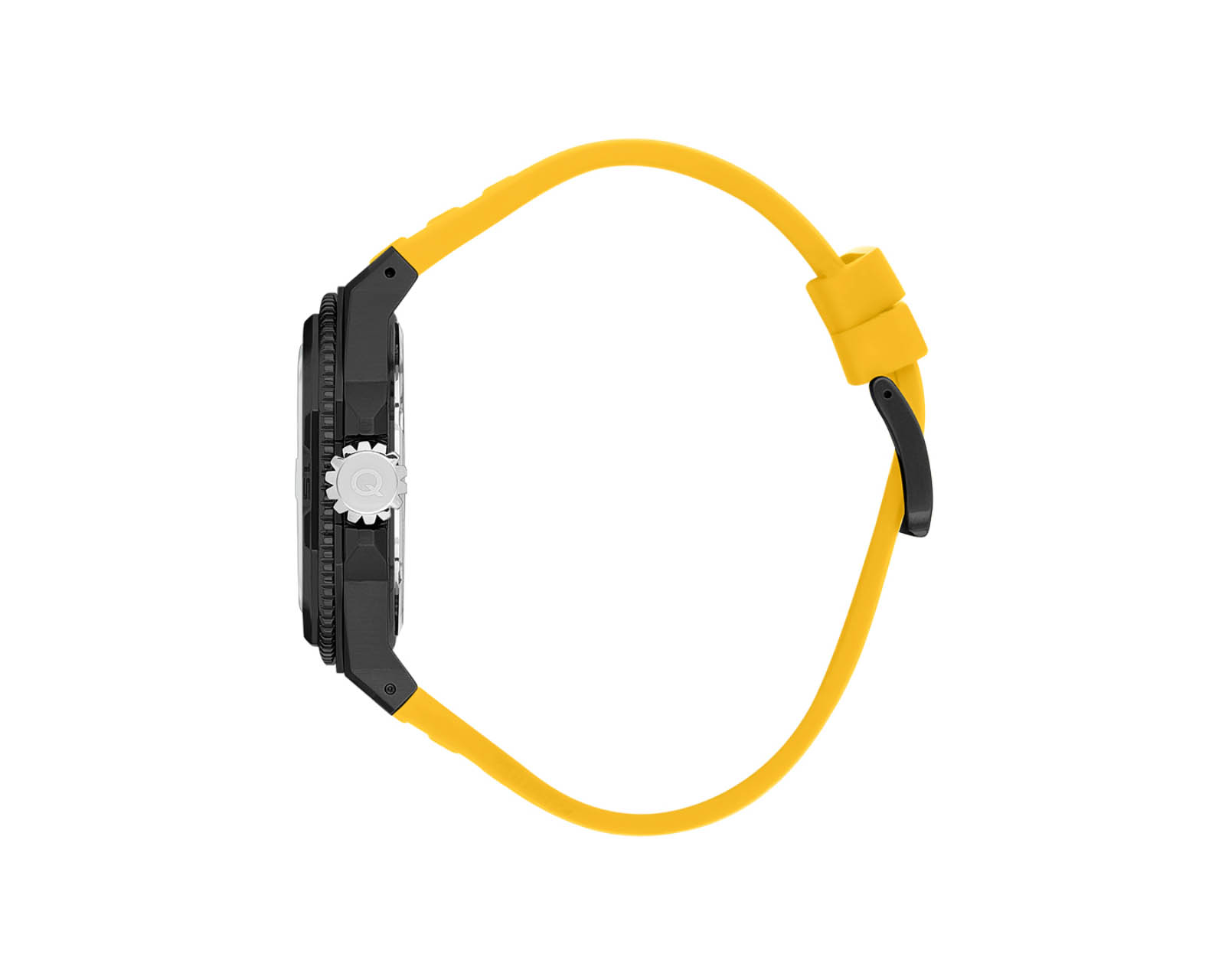 Foto 4 pulgar | Reloj Quantum Hombre Correa Silicón Amarillo Bar1091.614