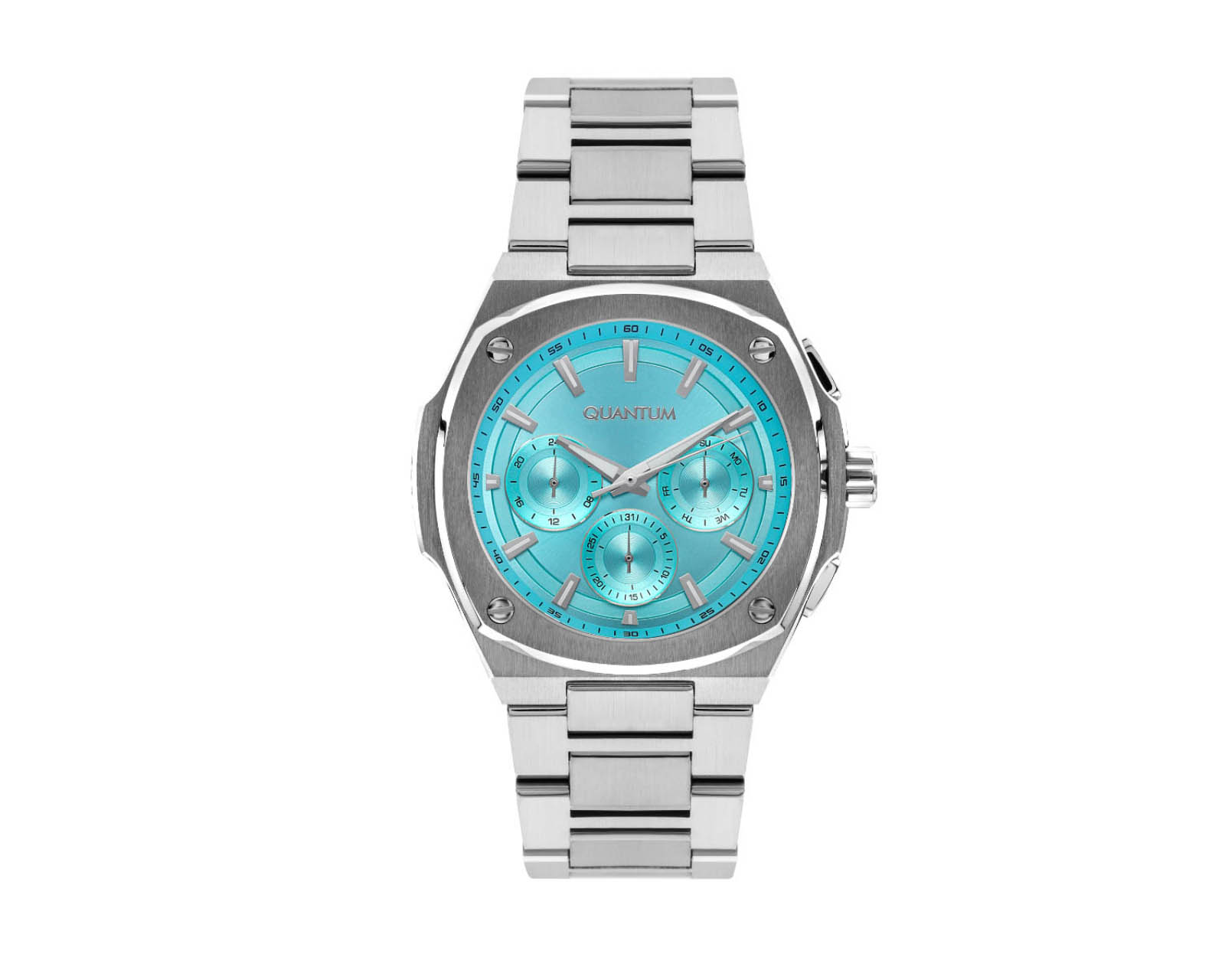 Reloj Quantum Hombre Extensible Acero Plateado Adg1032.300