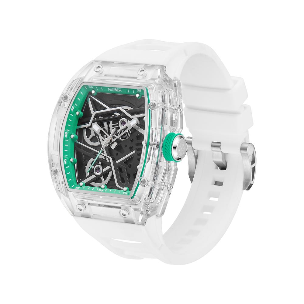 Foto 2 | Reloj de Pulsera Minber M9082g2 Blanco para Hombre