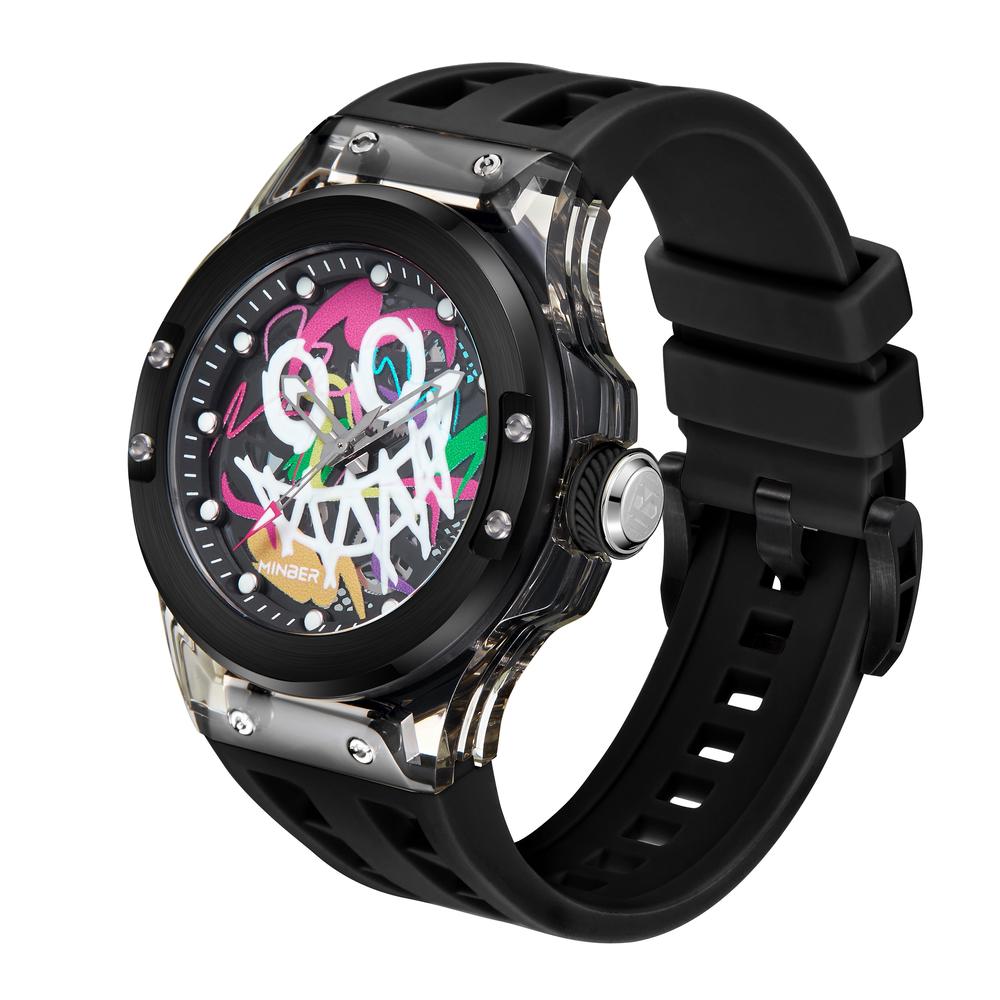 Foto 4 pulgar | Reloj de Pulsera Minber M9109g1 Negro para Hombre