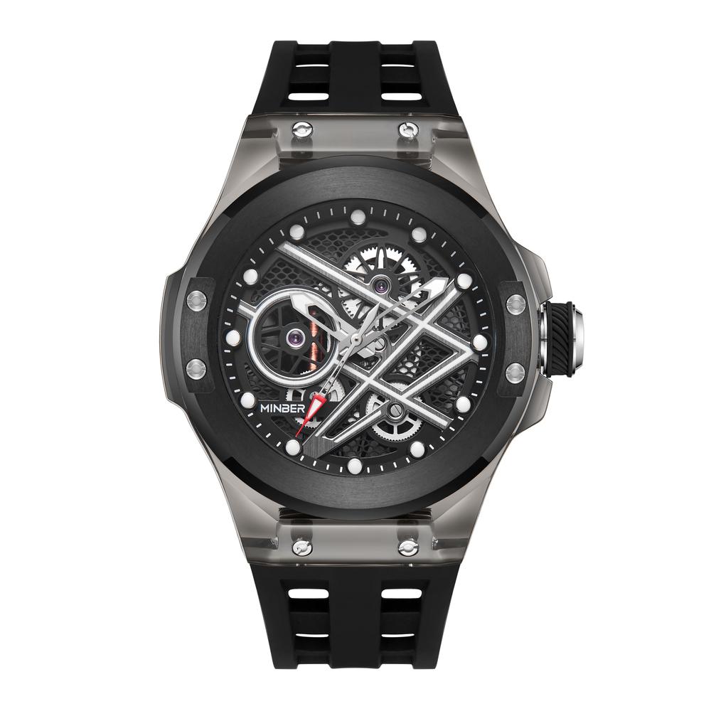 Foto 2 pulgar | Reloj de Pulsera Minber M9019g1 Negro para Hombre