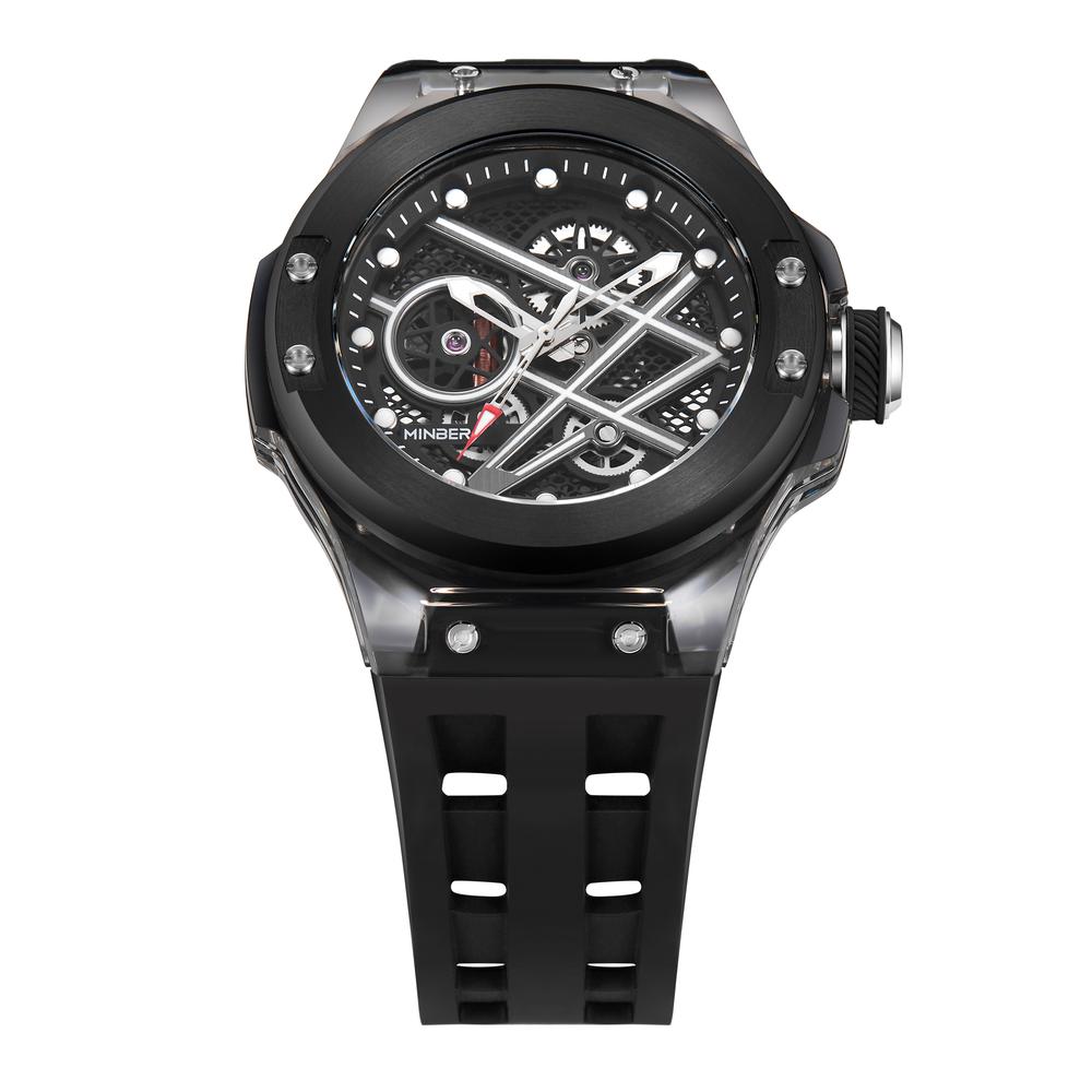 Foto 3 pulgar | Reloj de Pulsera Minber M9019g1 Negro para Hombre