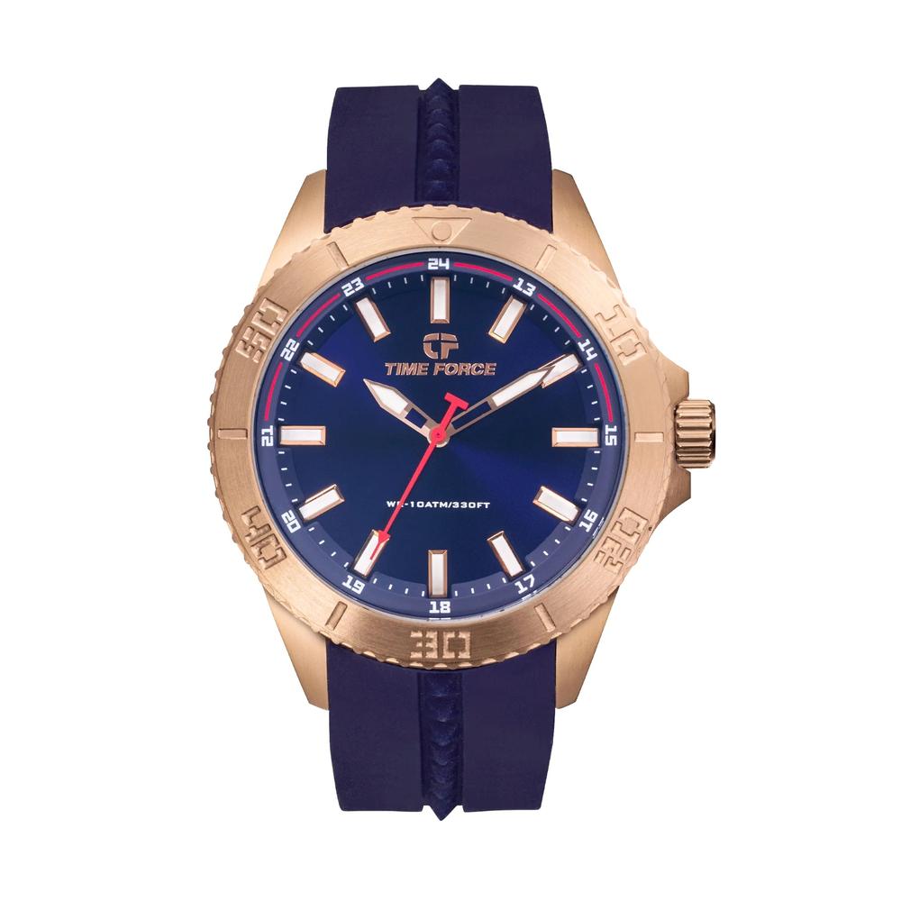 Reloj De Pulsera Time Force Tf5034mr-03 Azul para Caballero