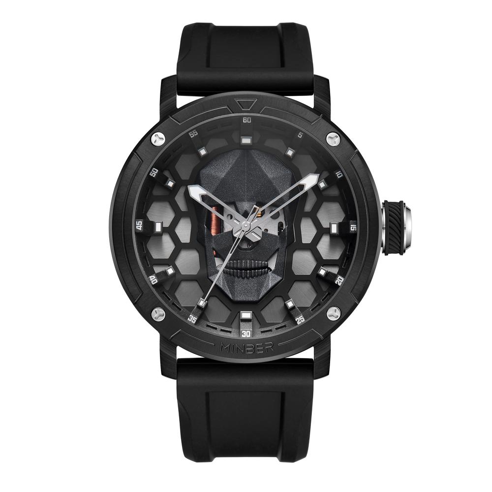 Foto 2 pulgar | Reloj De Pulsera Minber M9092g1 Negro para Caballero