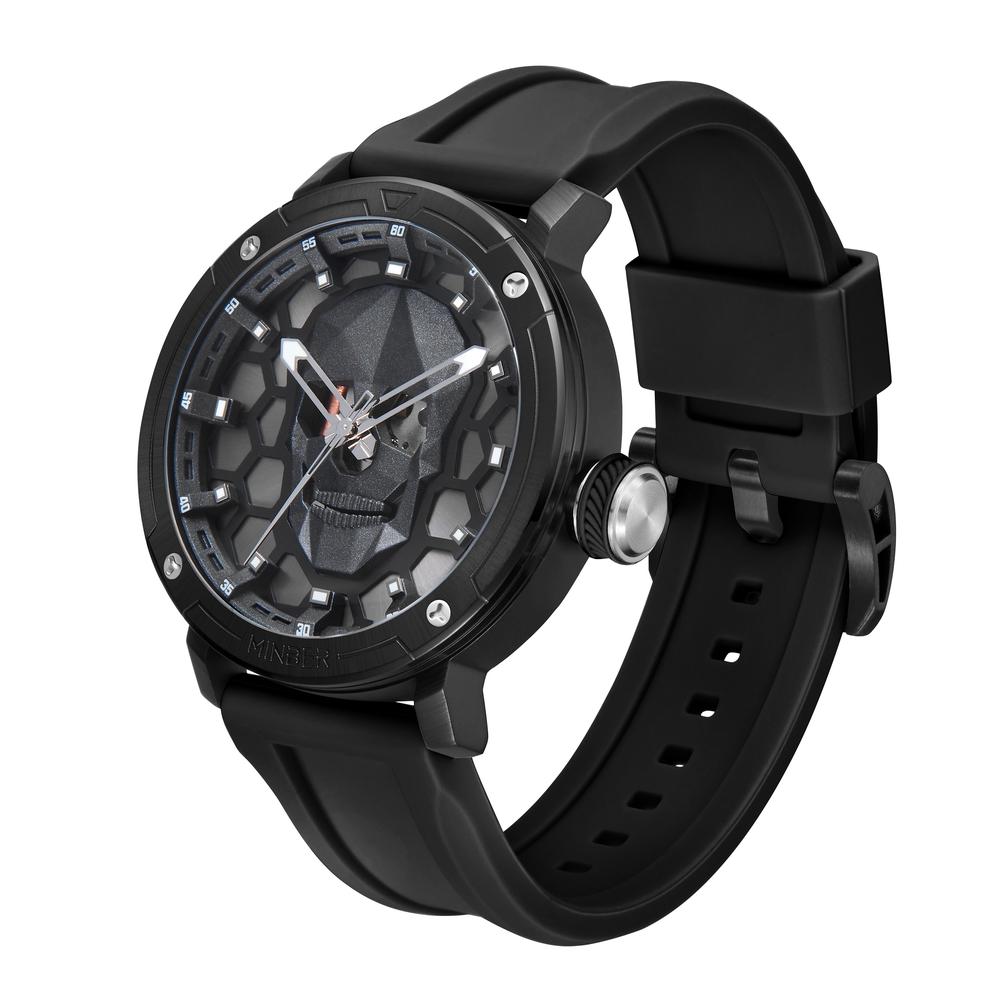 Foto 4 pulgar | Reloj De Pulsera Minber M9092g1 Negro para Caballero