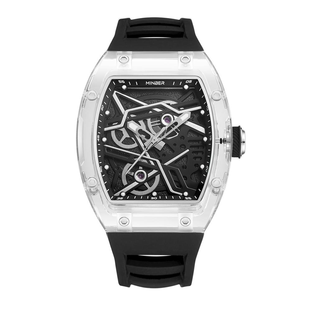 Reloj De Pulsera Minber M9082g1 Negro para Caballero