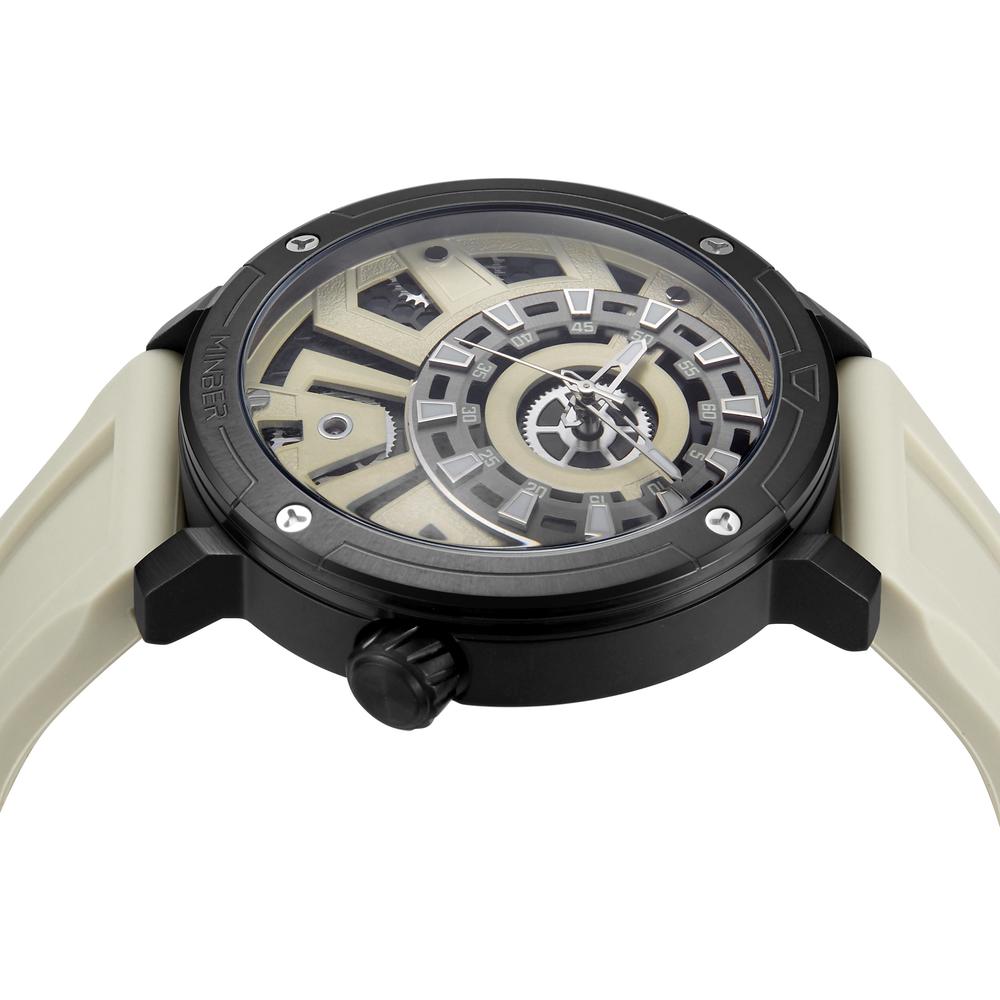 Foto 6 pulgar | Reloj De Pulsera Minber M9101g2 Beige para Caballero