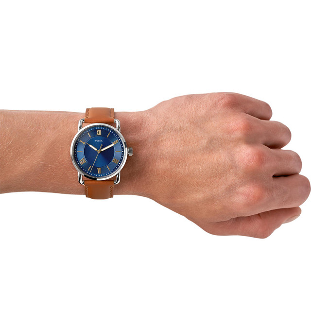 Foto 4 pulgar | Reloj Fossil Copeland Plateado 42 mm para Caballero