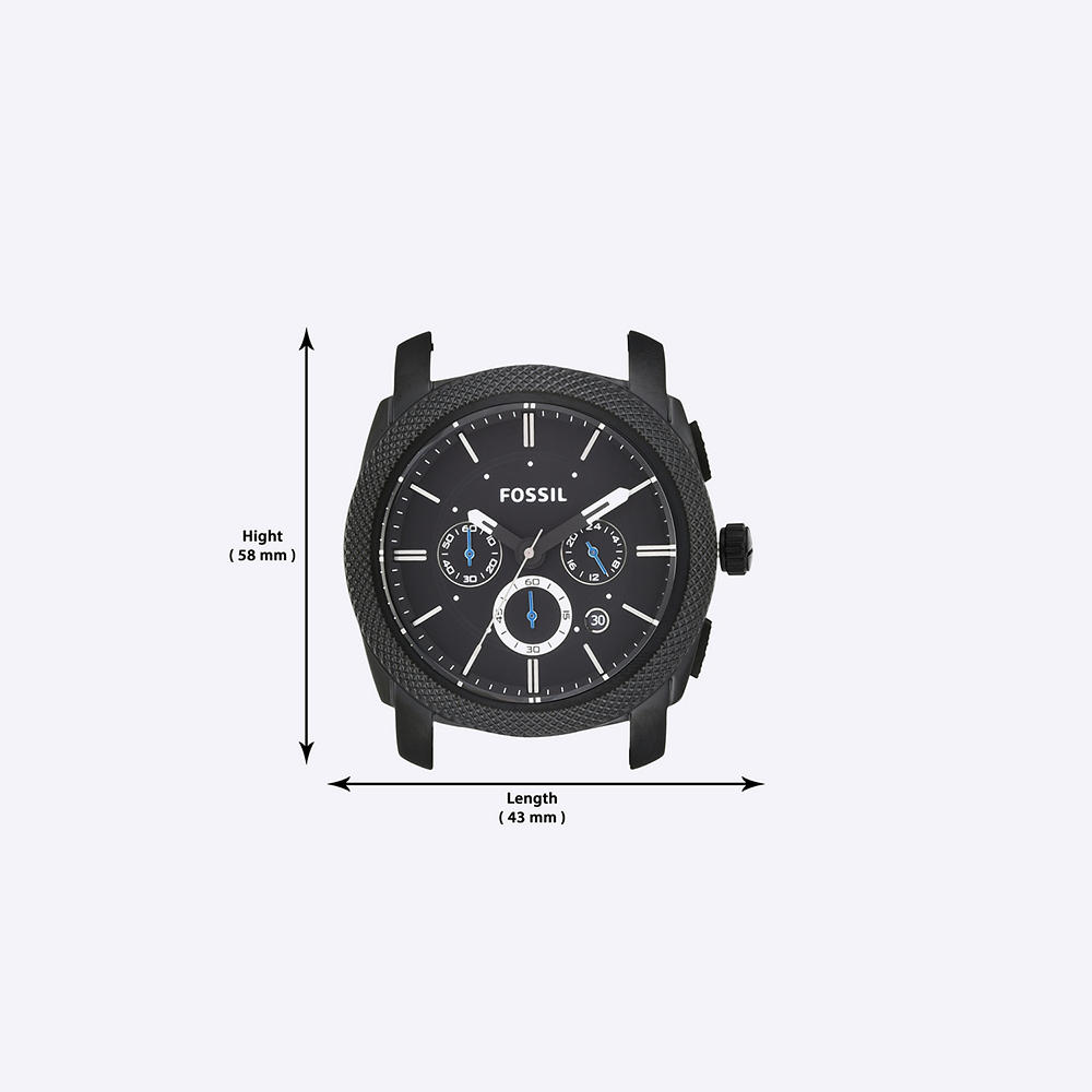 Foto 5 | Reloj Fossil Machine Fs4552 Negro para Hombre