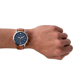 Foto 3 | Reloj de Pulso Fossil Neutra Chrono Plateado para Caballero