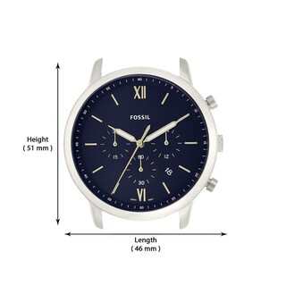 Foto 6 | Reloj de Pulso Fossil Neutra Chrono Plateado para Caballero