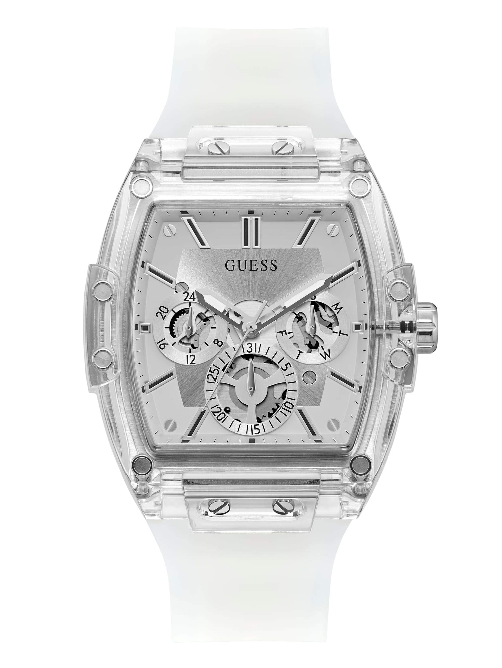 Foto 2 pulgar | Reloj Guess Acero Inoxidable y Cuarzo con Correa de Poliuretano para Hombre - Venta Internacional