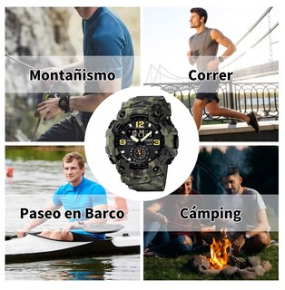Foto 5 | Reloj de Pulsera Skmei Analógico Camuflajeado Verde