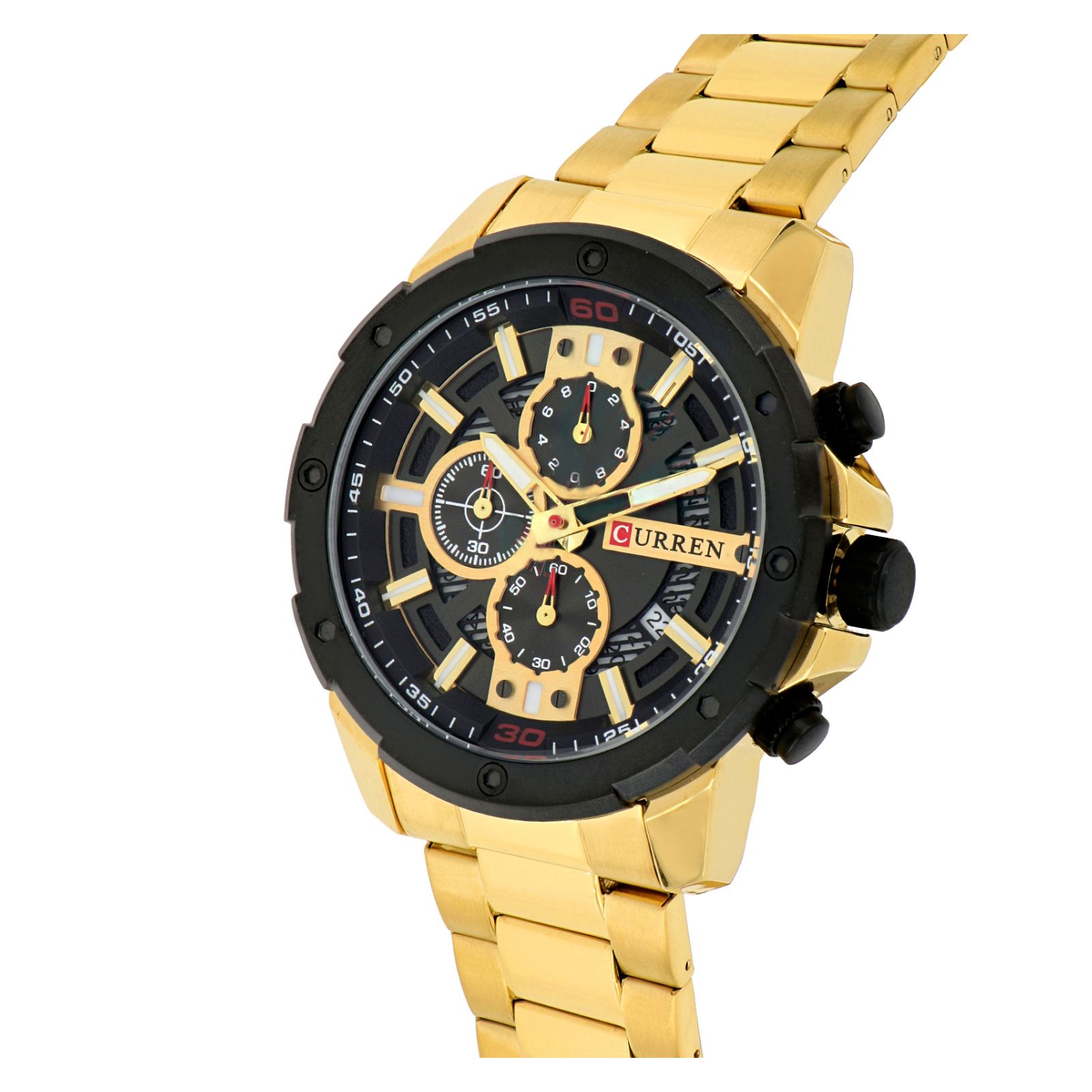 Foto 6 pulgar | Reloj Curren KREC6718 Dorado para Hombre