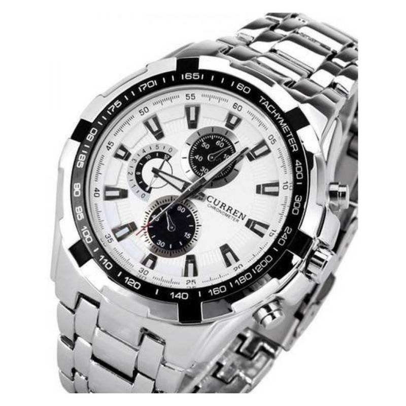Foto 7 pulgar | Reloj Curren KRE021902 Plateado para Hombre