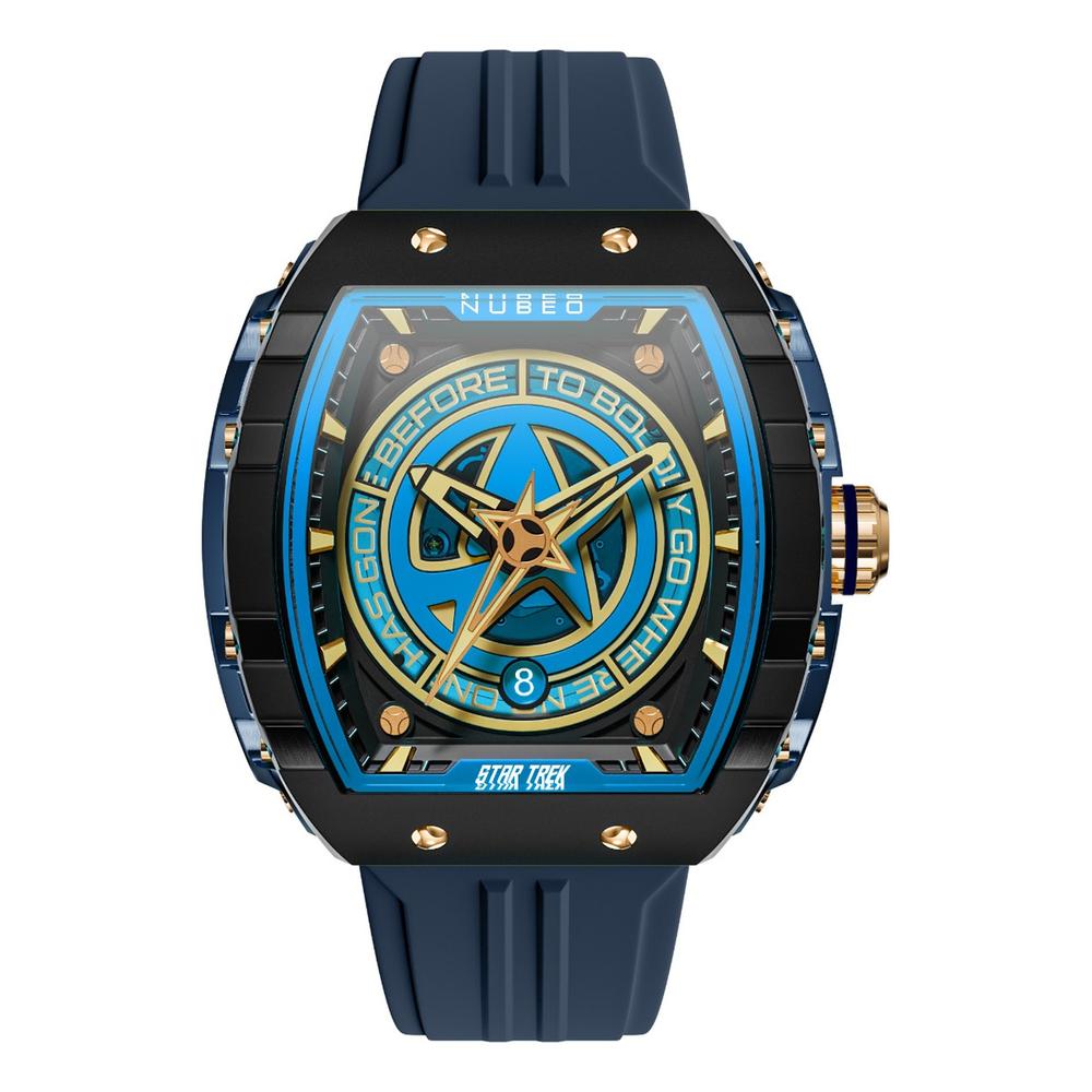 Reloj Nubeo Star Trek Automatic Edición Limitada Nb-6098-03 Azul