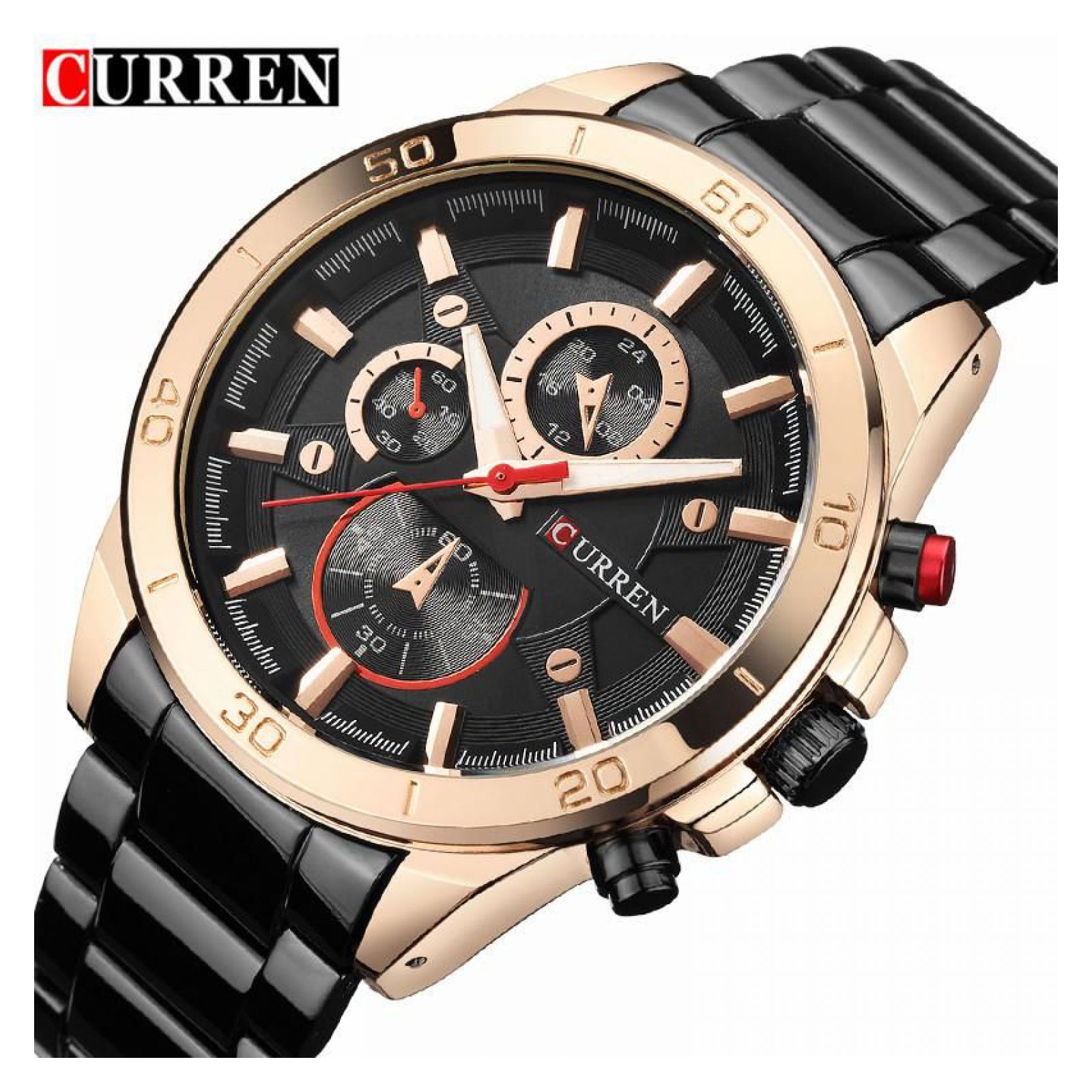 Foto 4 pulgar | Reloj Curren 8275BKGD Negro para Hombre