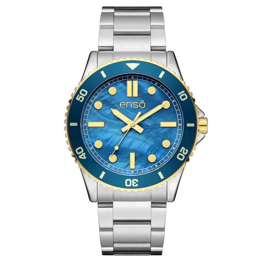 Reloj De Pulsera Enso Geometric Ew1070g2 Plateado