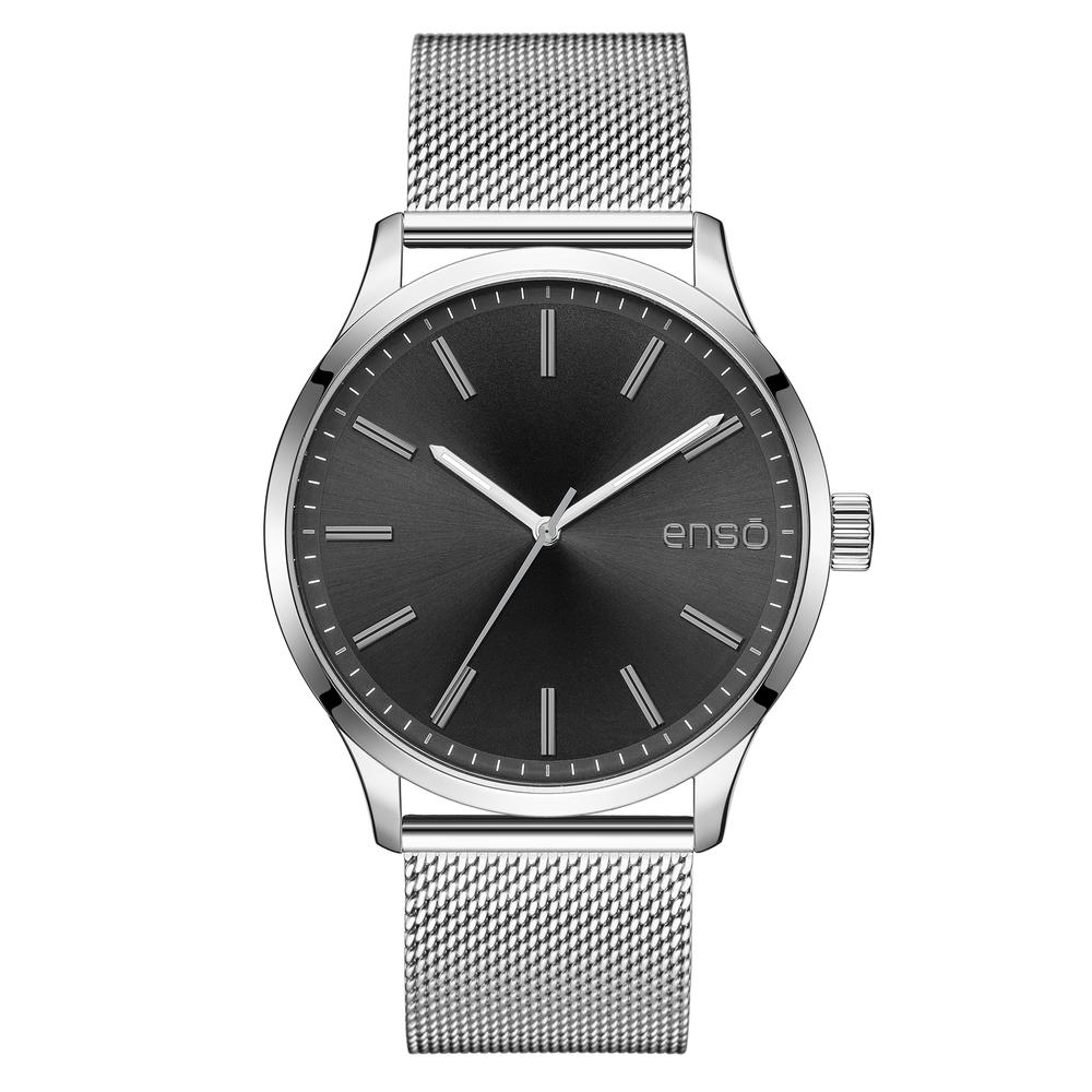 Foto 4 pulgar | Set de Reloj y Pulsera de Acero Inoxidable Enso Core EWBSG04 Plateado para Hombre