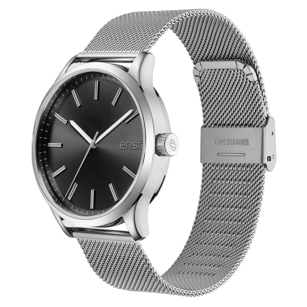 Foto 5 pulgar | Set de Reloj y Pulsera de Acero Inoxidable Enso Core EWBSG04 Plateado para Hombre