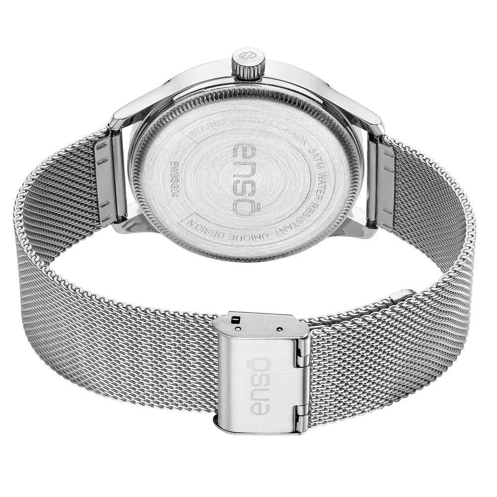 Foto 6 pulgar | Set de Reloj y Pulsera de Acero Inoxidable Enso Core EWBSG04 Plateado para Hombre