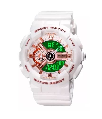 Foto 2 pulgar | Reloj Deportivo Skmei 1688 Blanco para Hombre