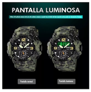 Foto 3 | Reloj de Pulsera Skmei Analógico-Digital Camuflajeado Verde para Hombre