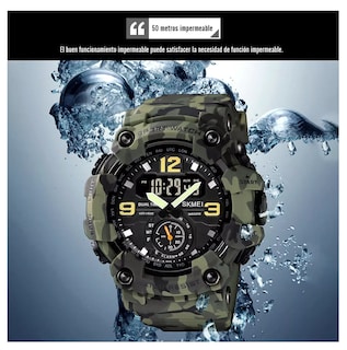 Foto 4 | Reloj de Pulsera Skmei Analógico-Digital Camuflajeado Verde para Hombre